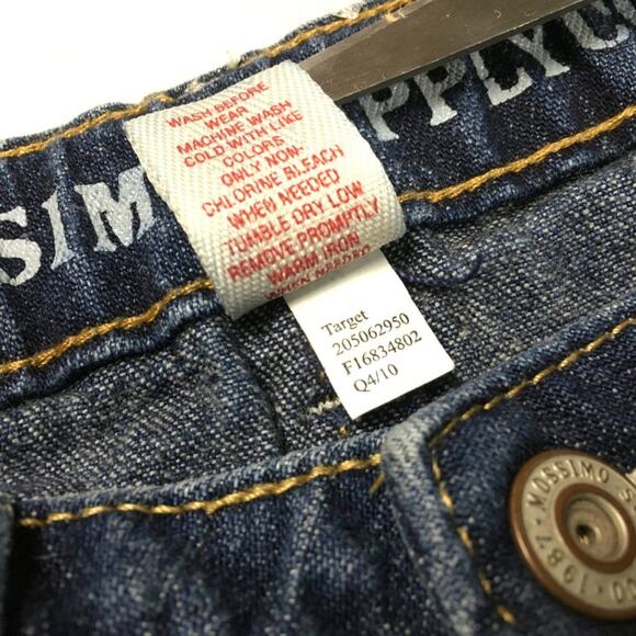 Mossimo Bermuda Short Raw Hem Denim Girls sz 4/5 Casual Bottoms Dark Wash Modest - Picture 4 of 9